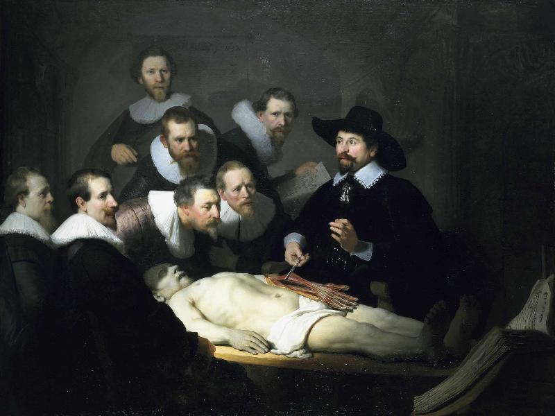 Rembrandt Peale Anatomy Lesson of Dr Nicolaes Tulp oil painting image